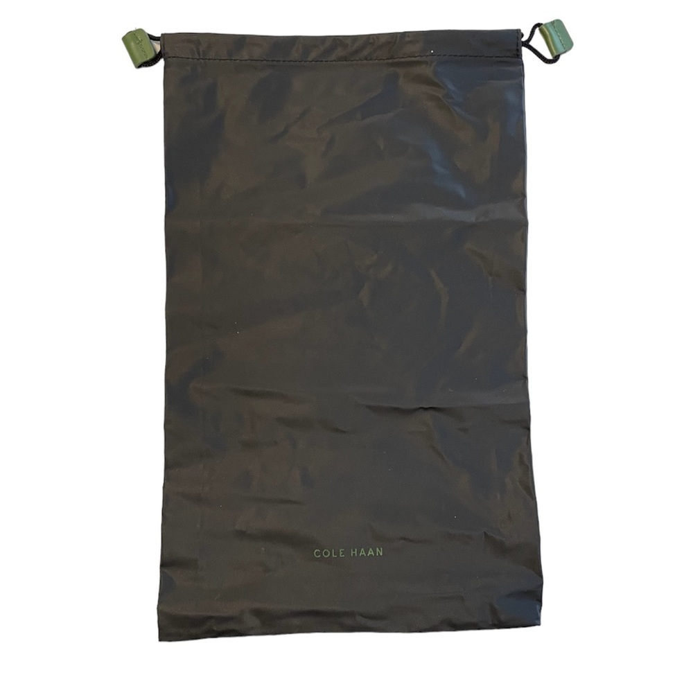 Cole Haan Shoe bag - Black w/ Green logo & Drawstring closure